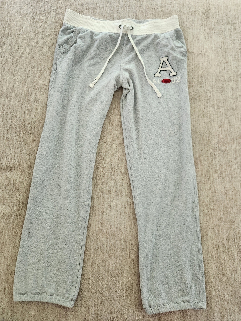 Vintage Abercrombie And Fitch Womans Grey Sweatpants Y2k Size Large